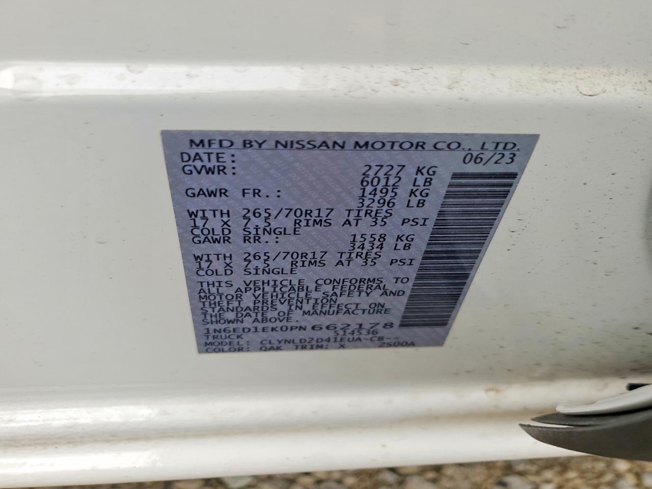 2023 Nissan Frontier S - zdjęcie 12