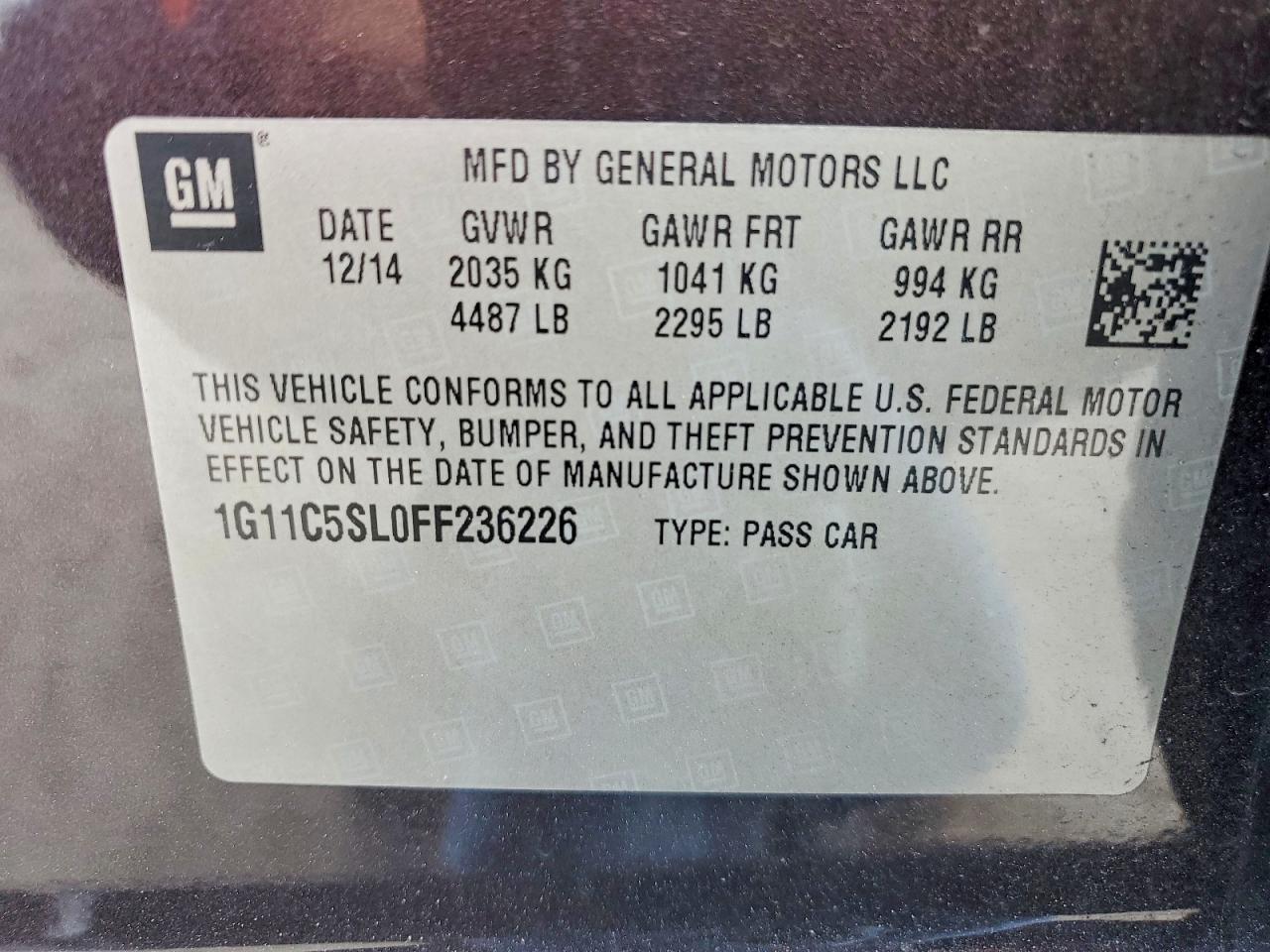 2015 Chevrolet Malibu 1Lt - zdjęcie 13