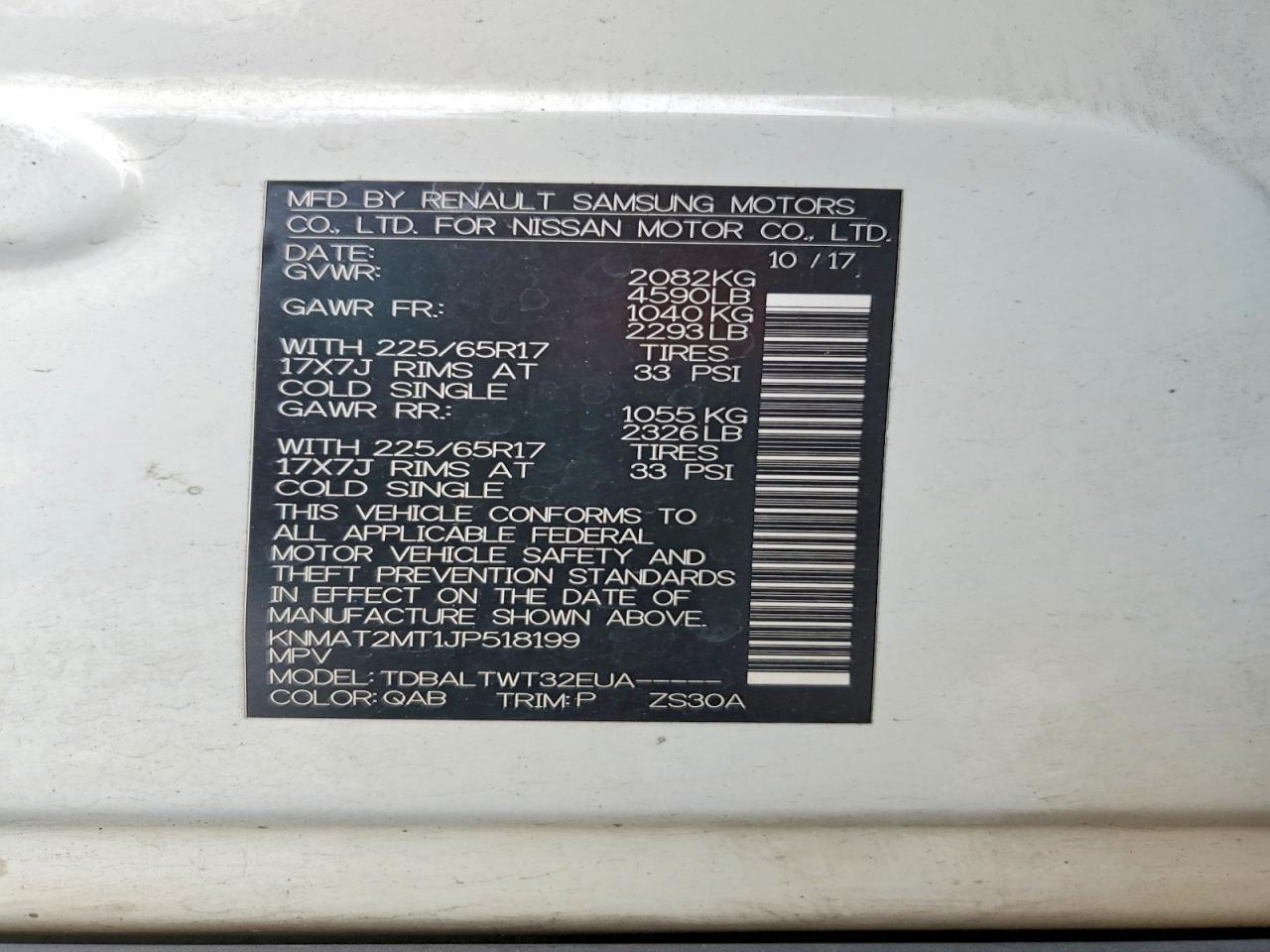 2018 Nissan Rogue Sv - zdjęcie 13