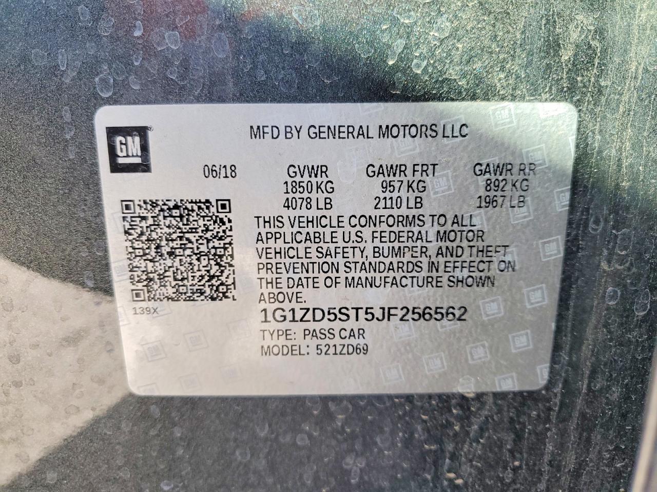 2018 Chevrolet Malibu Lt - zdjęcie 13