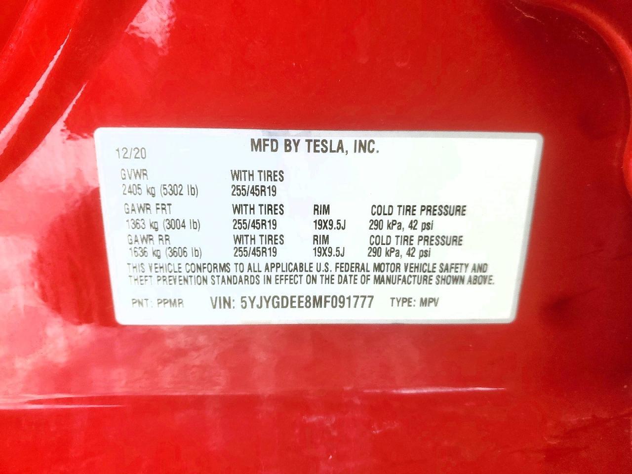 2021 Tesla Model Y - zdjęcie 12