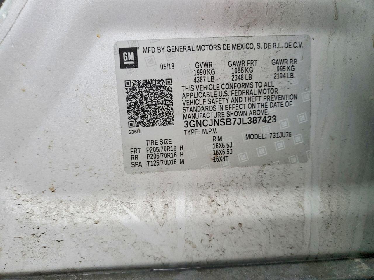 2018 Chevrolet Trax Ls - zdjęcie 13