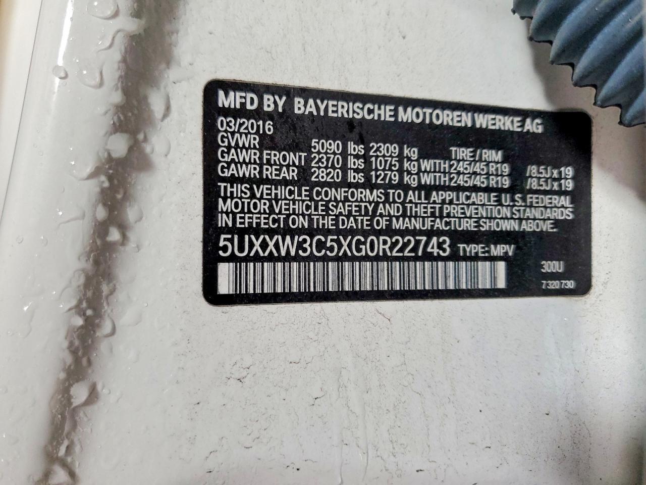 2016 BMW X4 xDrive28I - zdjęcie 13