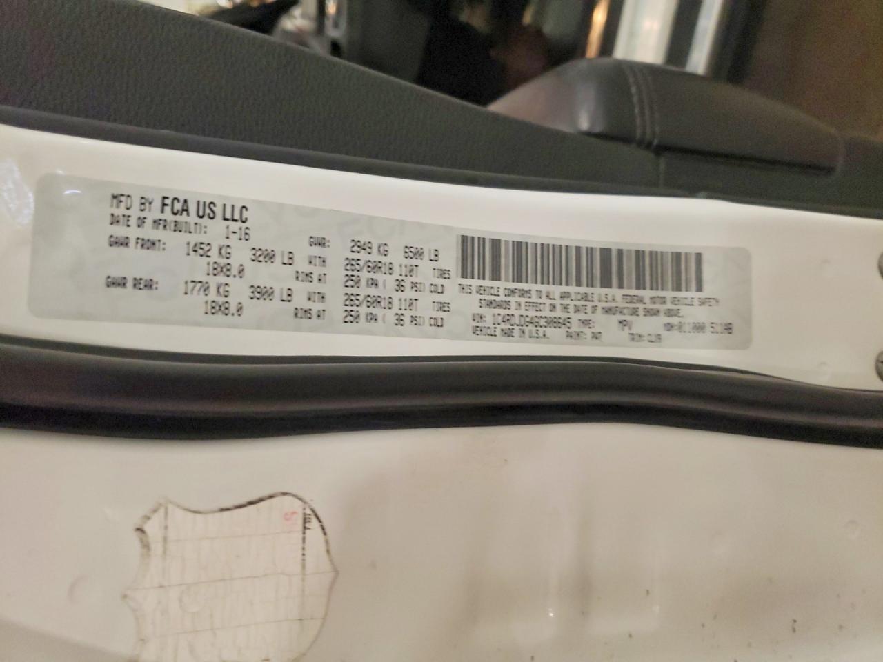 2016 Dodge Durango Limited - zdjęcie 13