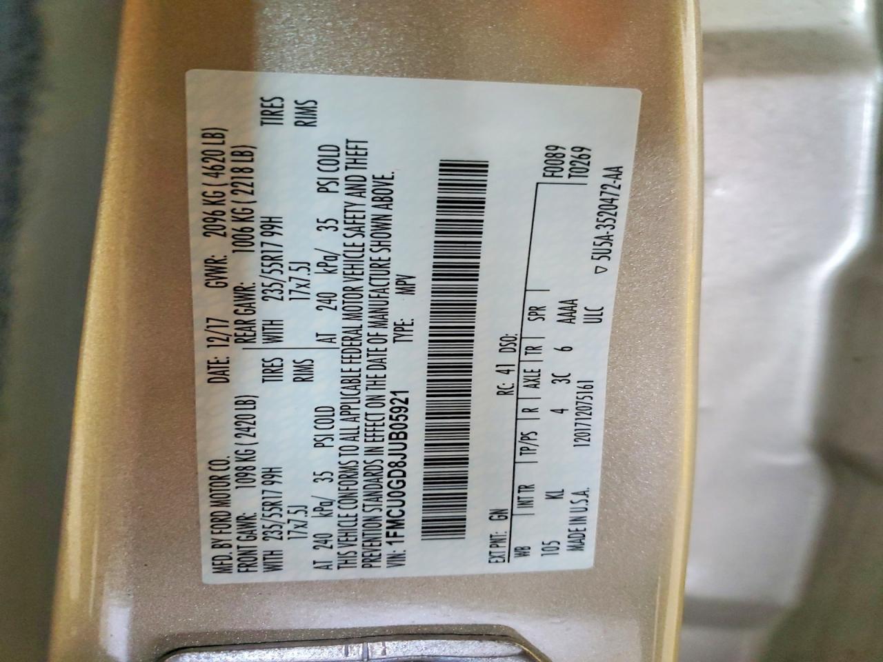 2018 Ford Escape Se - zdjęcie 14