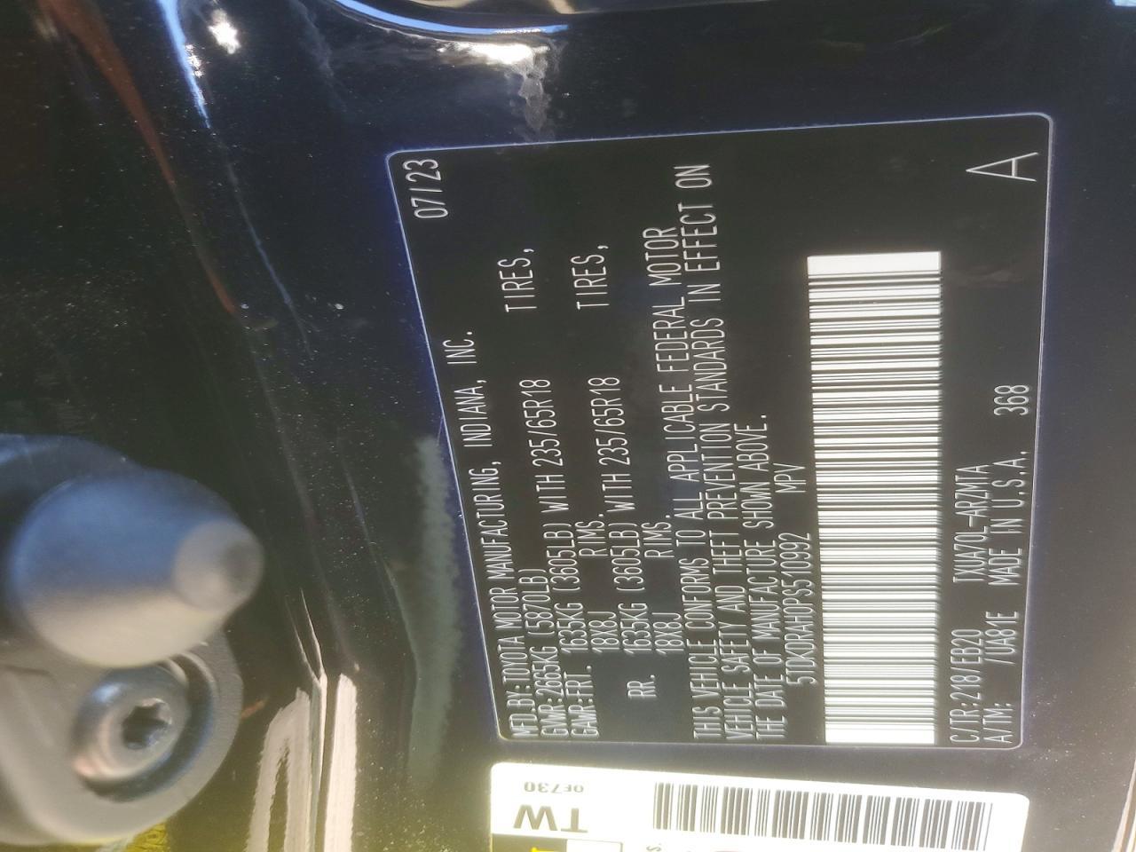 2023 Toyota Highlander Xle - zdjęcie 14