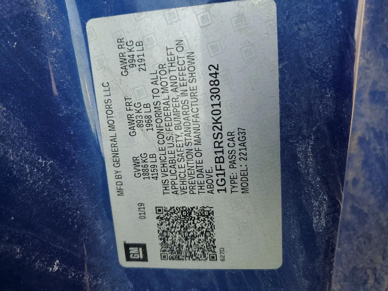 2019 Chevrolet Camaro Ls - zdjęcie 12