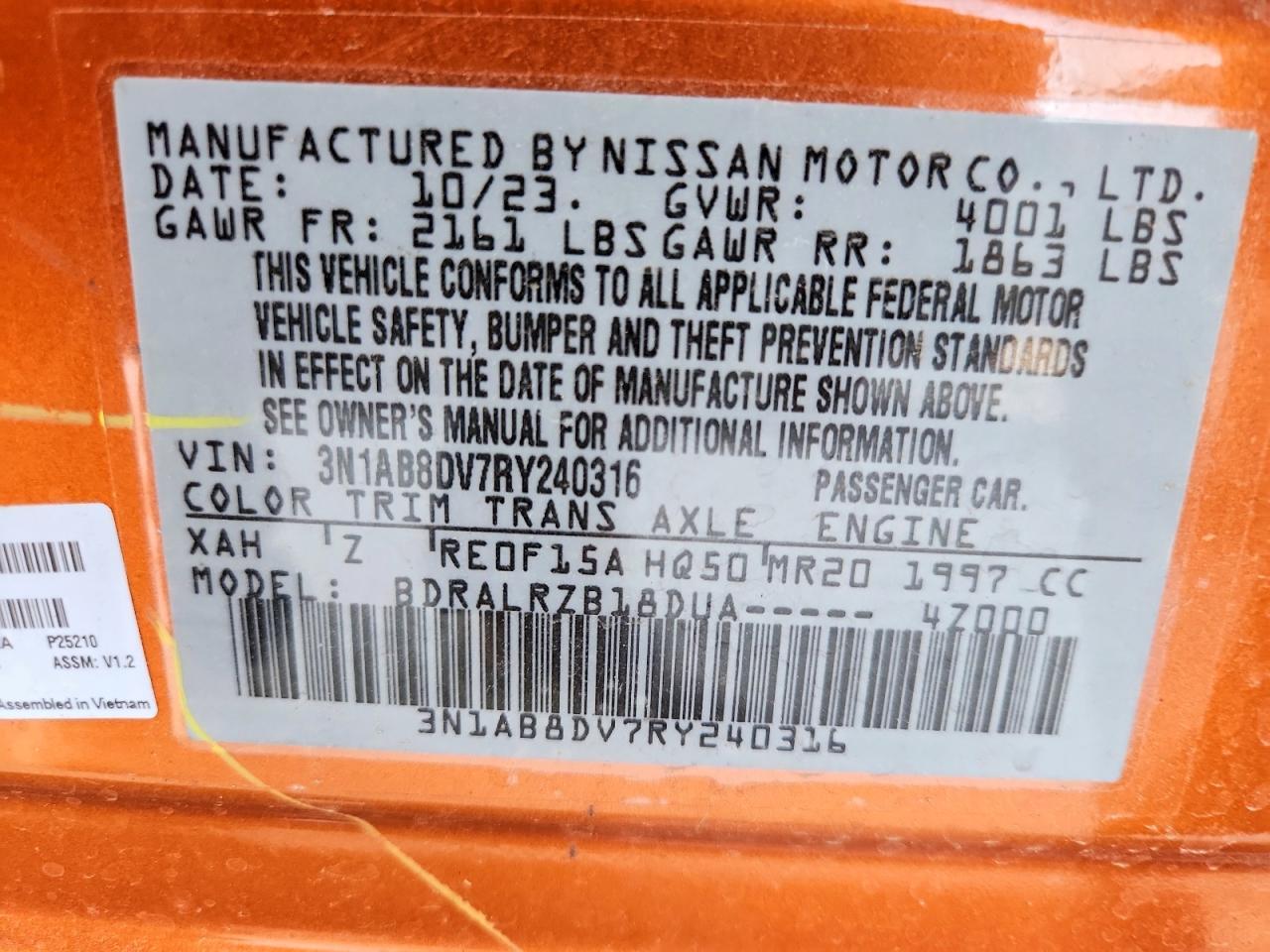 2024 Nissan Sentra Sr - zdjęcie 12