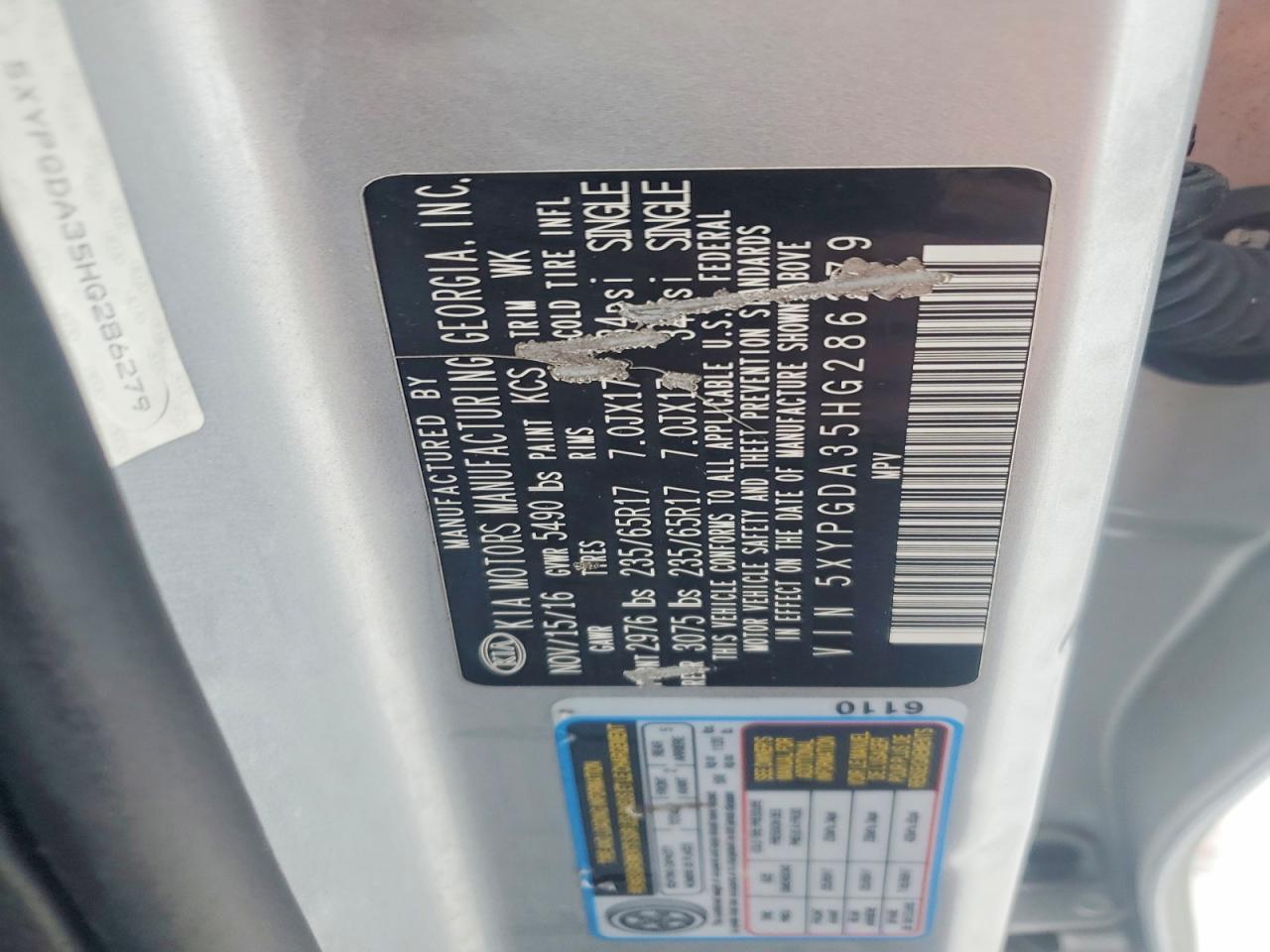 2017 Kia Sorento Lx - zdjęcie 13