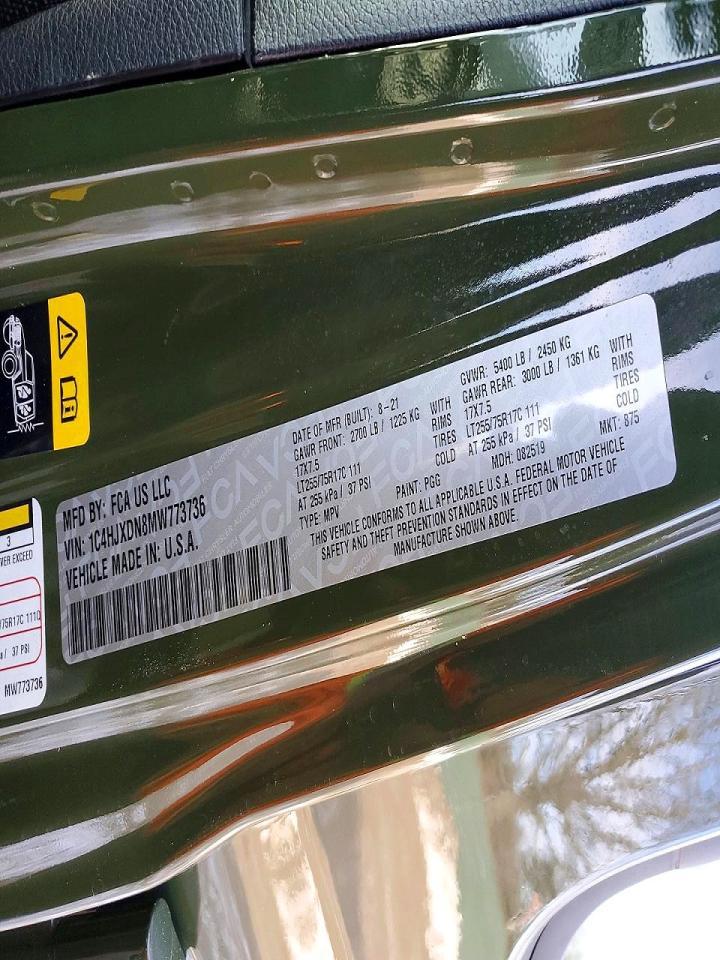 2021 Jeep Wrangler Unlimited Sport - zdjęcie 12