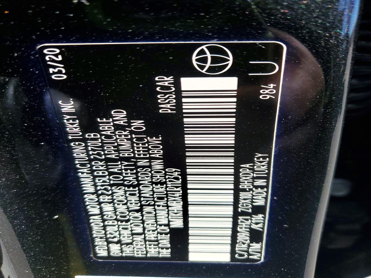 2020 Toyota C-Hr Le - zdjęcie 13