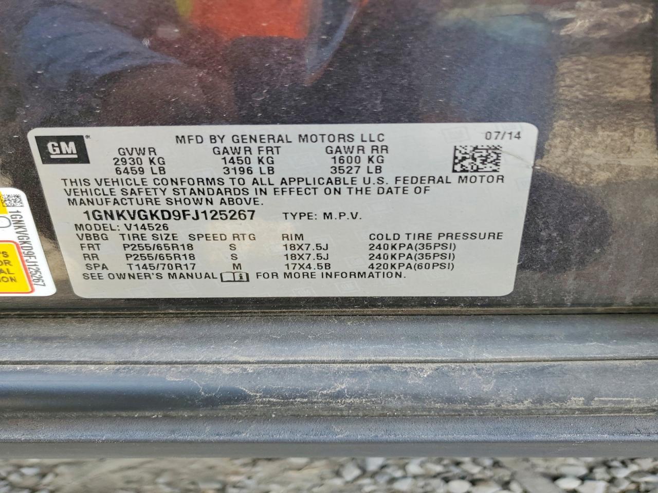 2015 Chevrolet Traverse Lt - zdjęcie 13