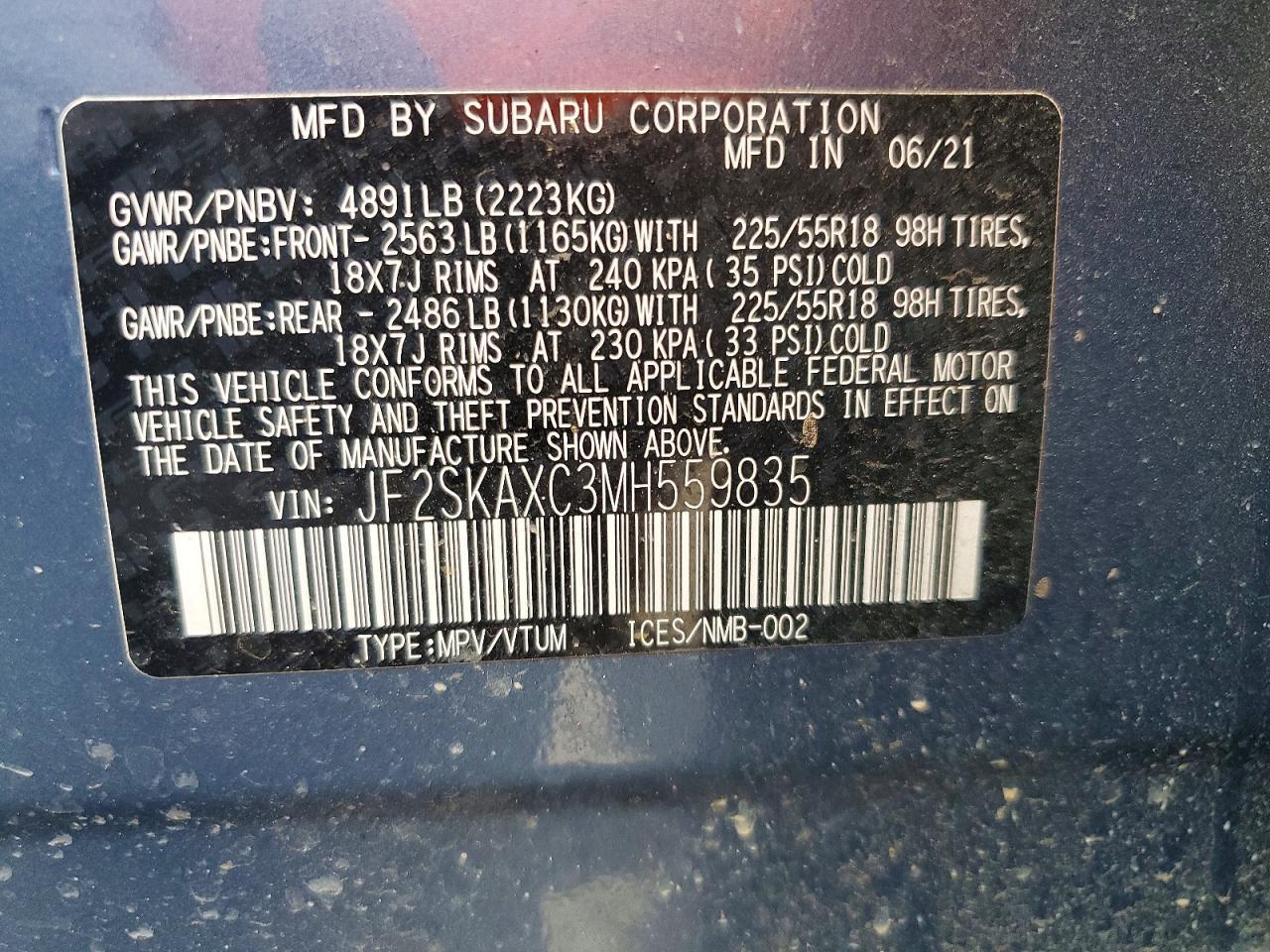 2021 Subaru Forester Touring - zdjęcie 13