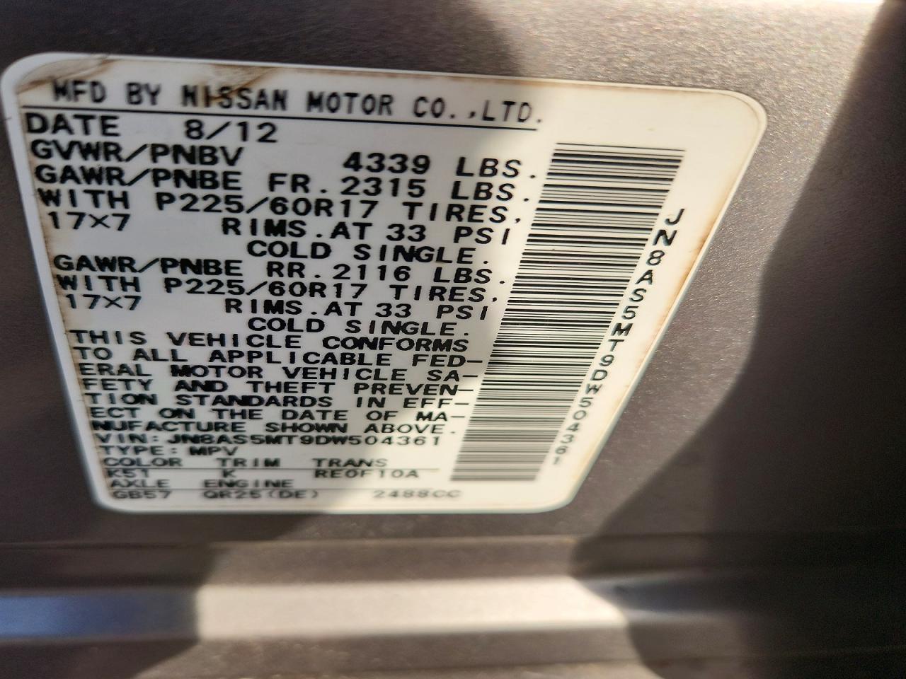 2013 Nissan Rogue S - zdjęcie 13