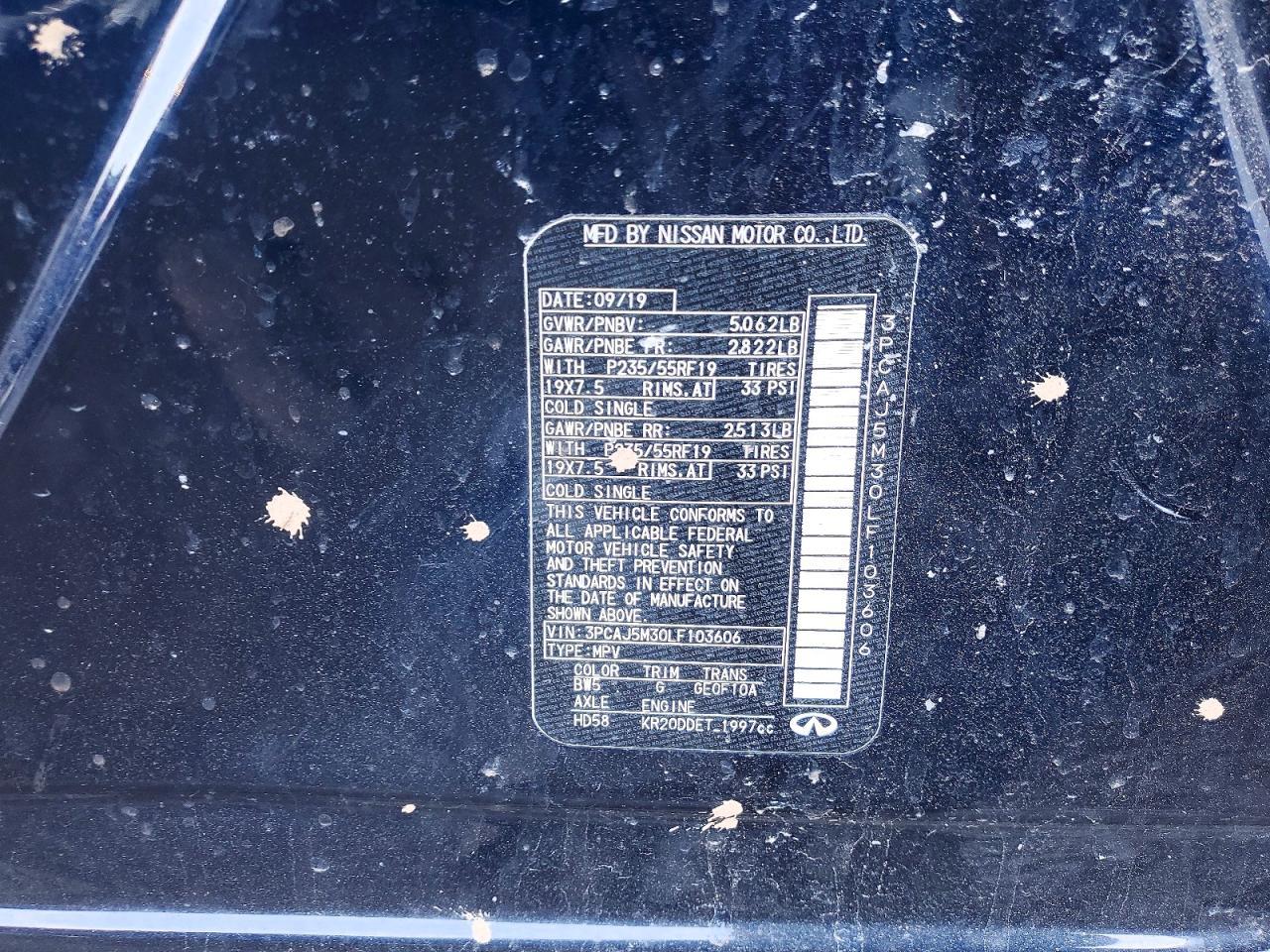 2020 Infiniti Qx50 Sensory - zdjęcie 13