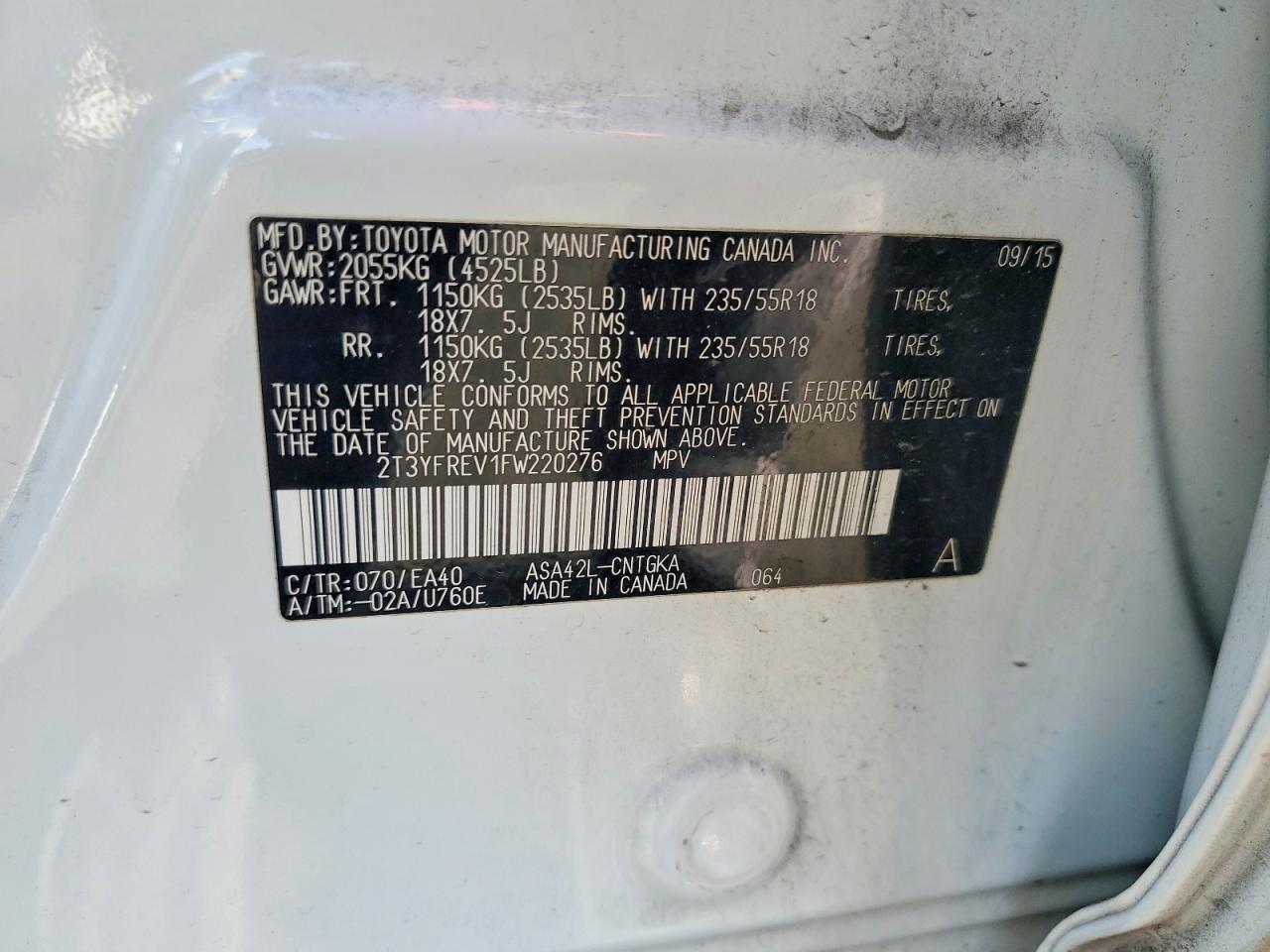 2015 Toyota Rav4 Limited - zdjęcie 13