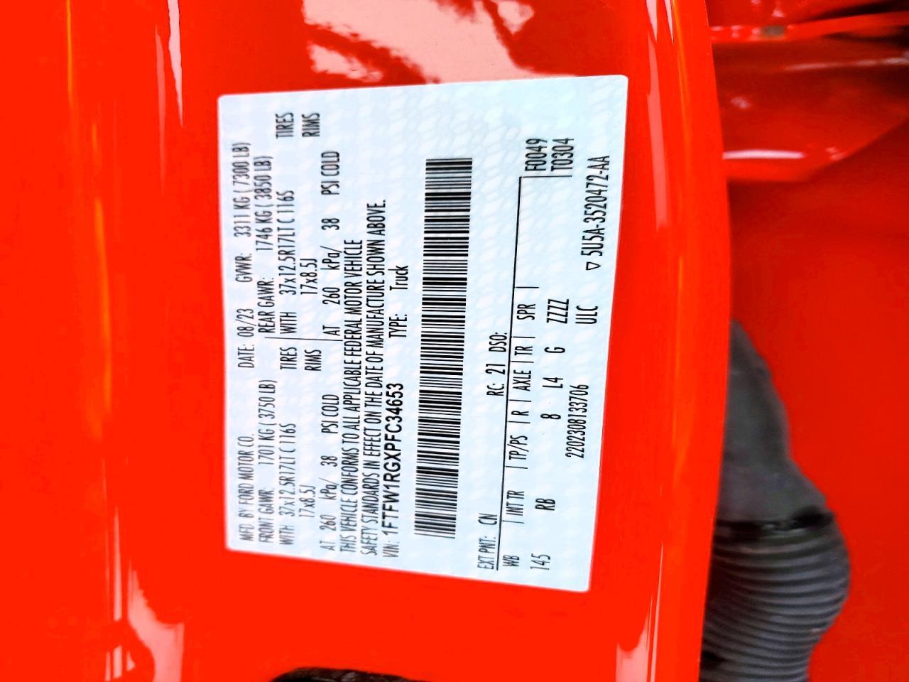 2023 Ford F150 Raptor - zdjęcie 13