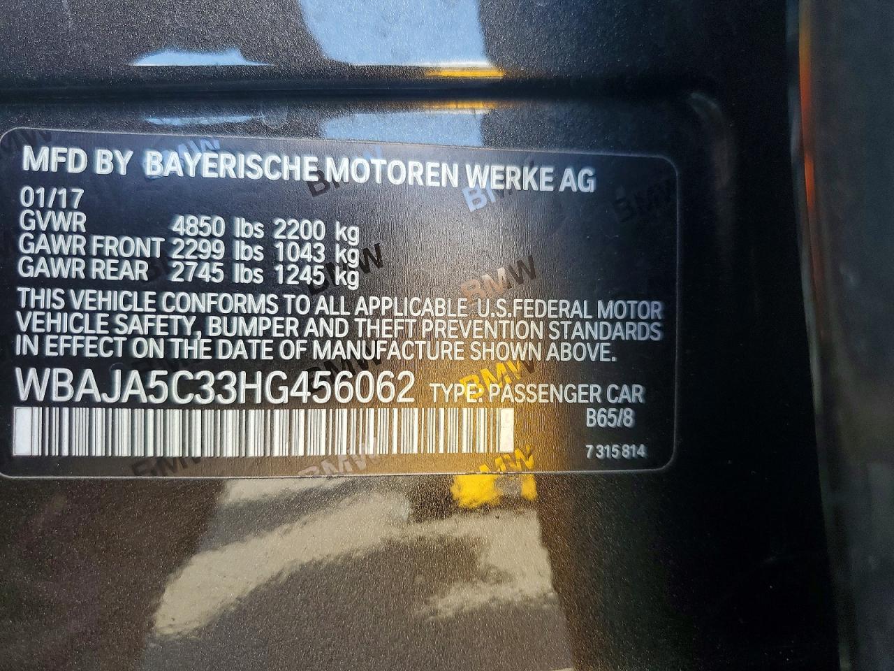 2017 BMW 530 I - zdjęcie 13