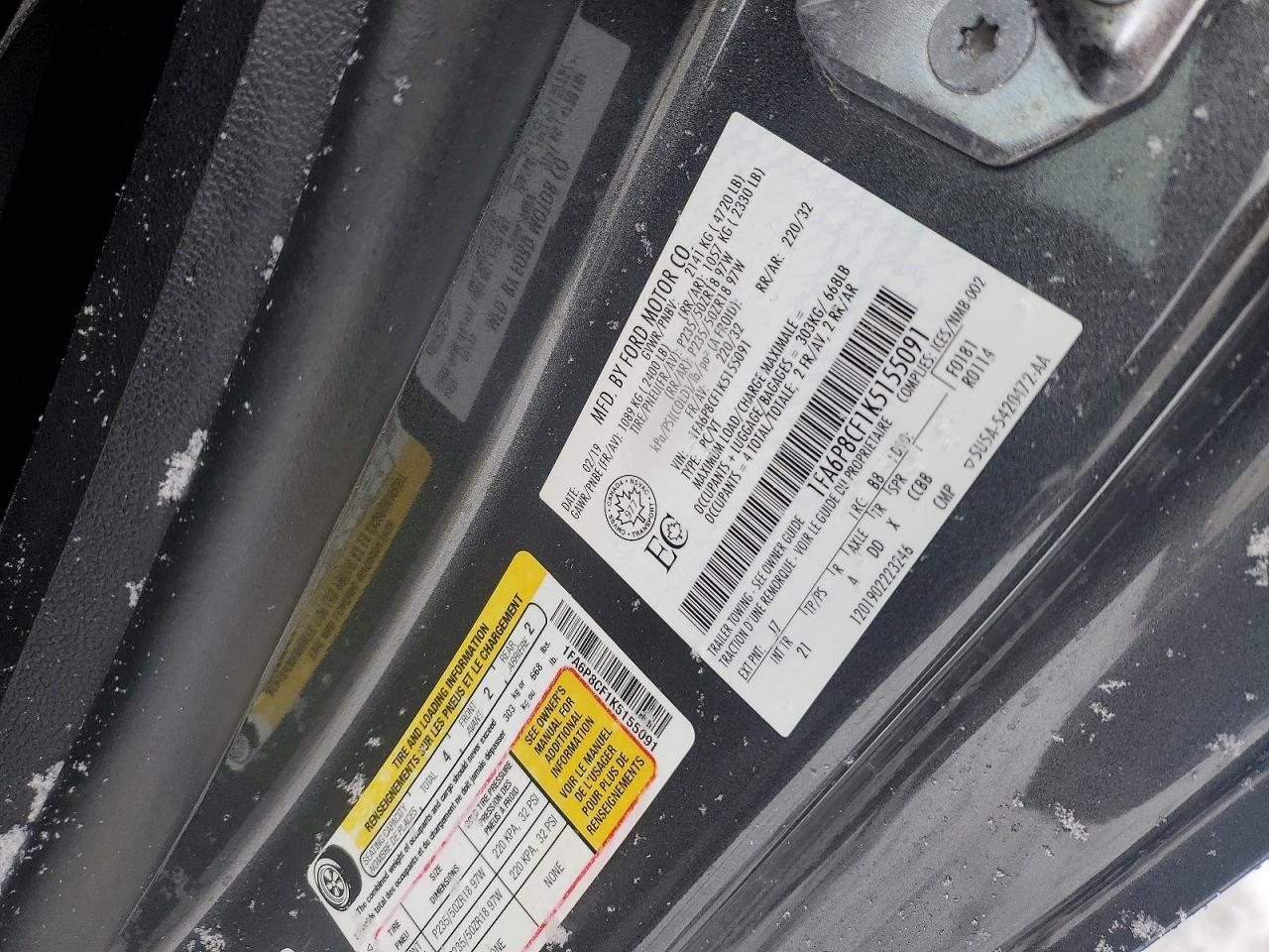 2019 Ford Mustang Gt - zdjęcie 12