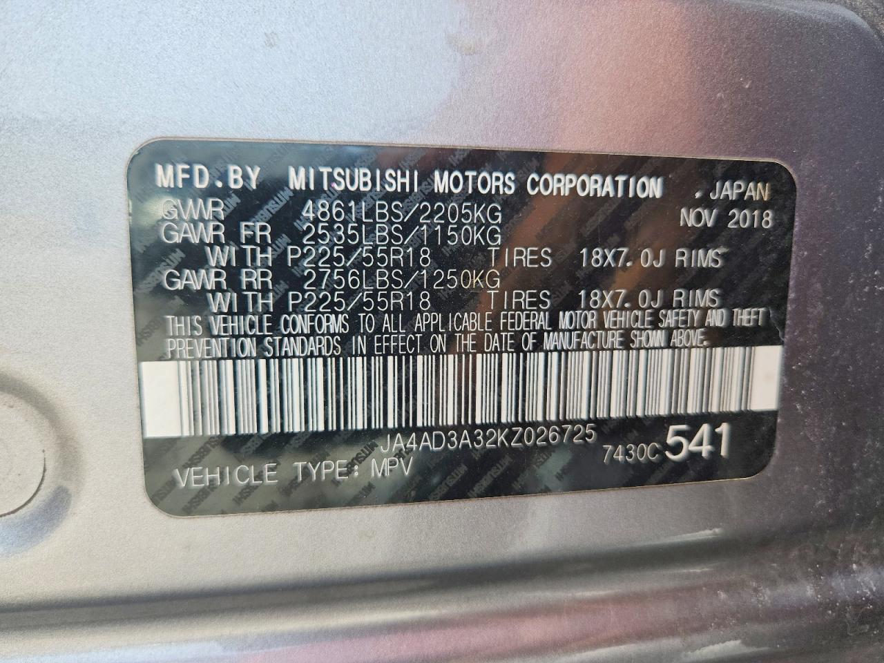 2019 Mitsubishi Outlander Se - zdjęcie 14