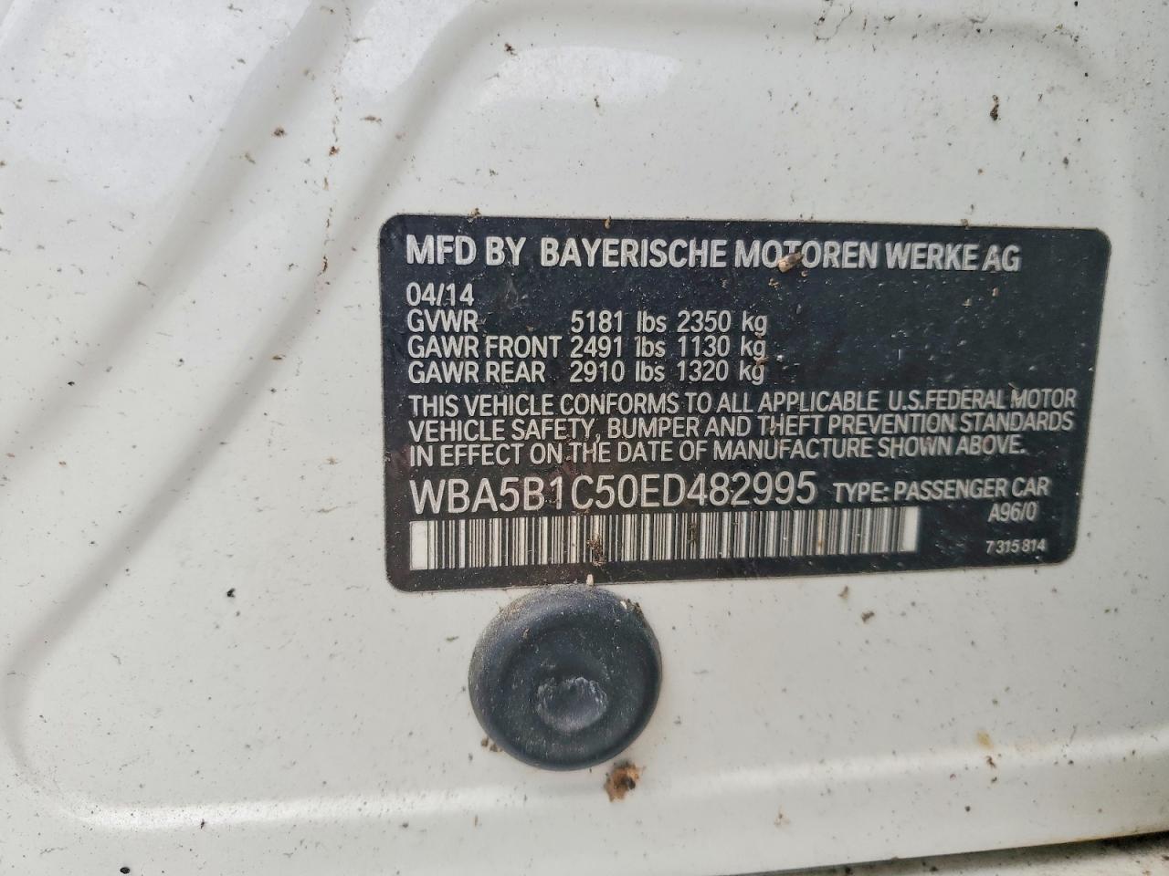 2014 BMW 535 I - zdjęcie 12