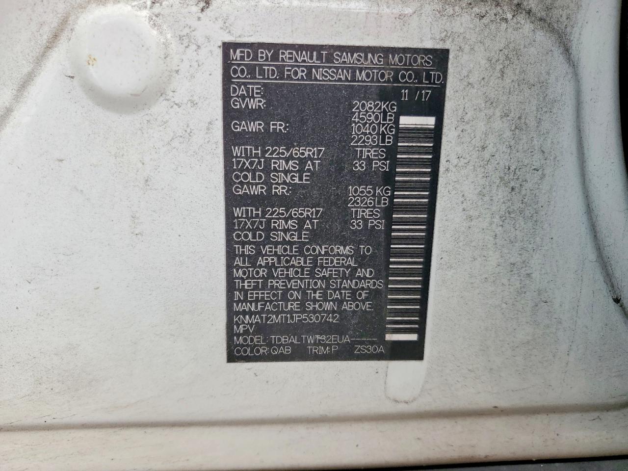 2018 Nissan Rogue Sv - zdjęcie 13