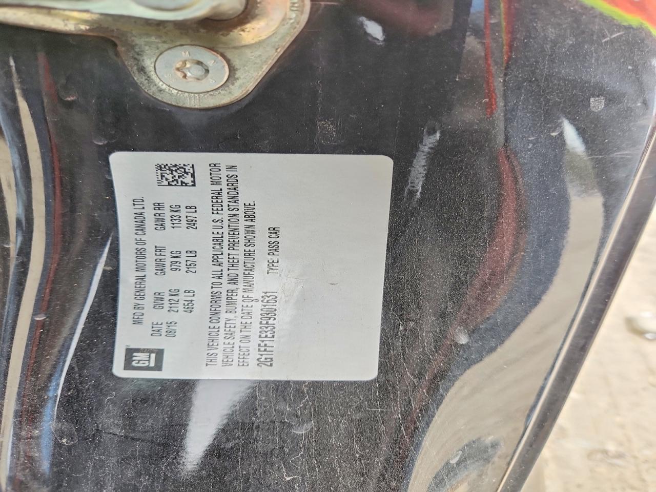 2015 Chevrolet Camaro Lt - zdjęcie 12