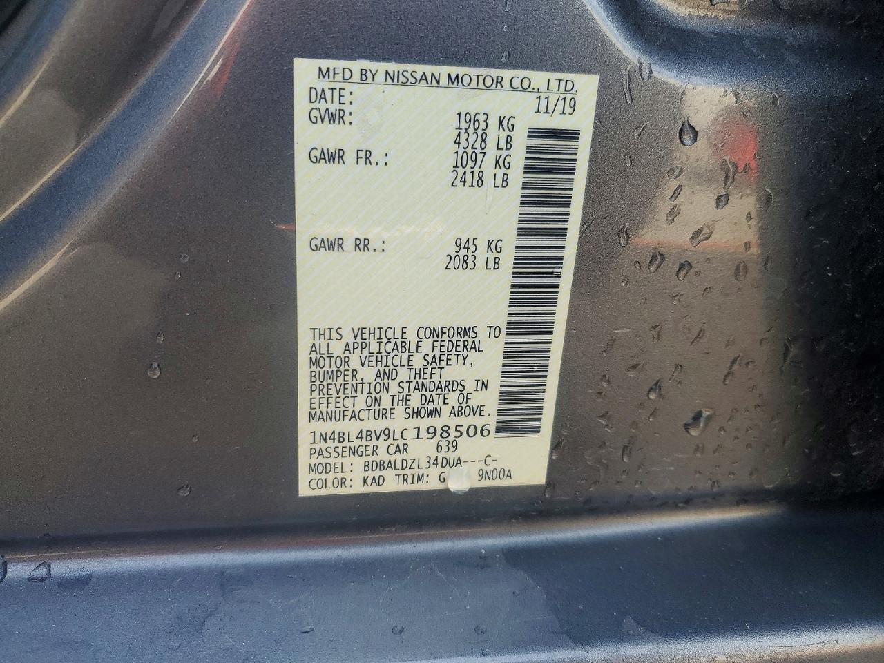 2020 Nissan Altima S - zdjęcie 12