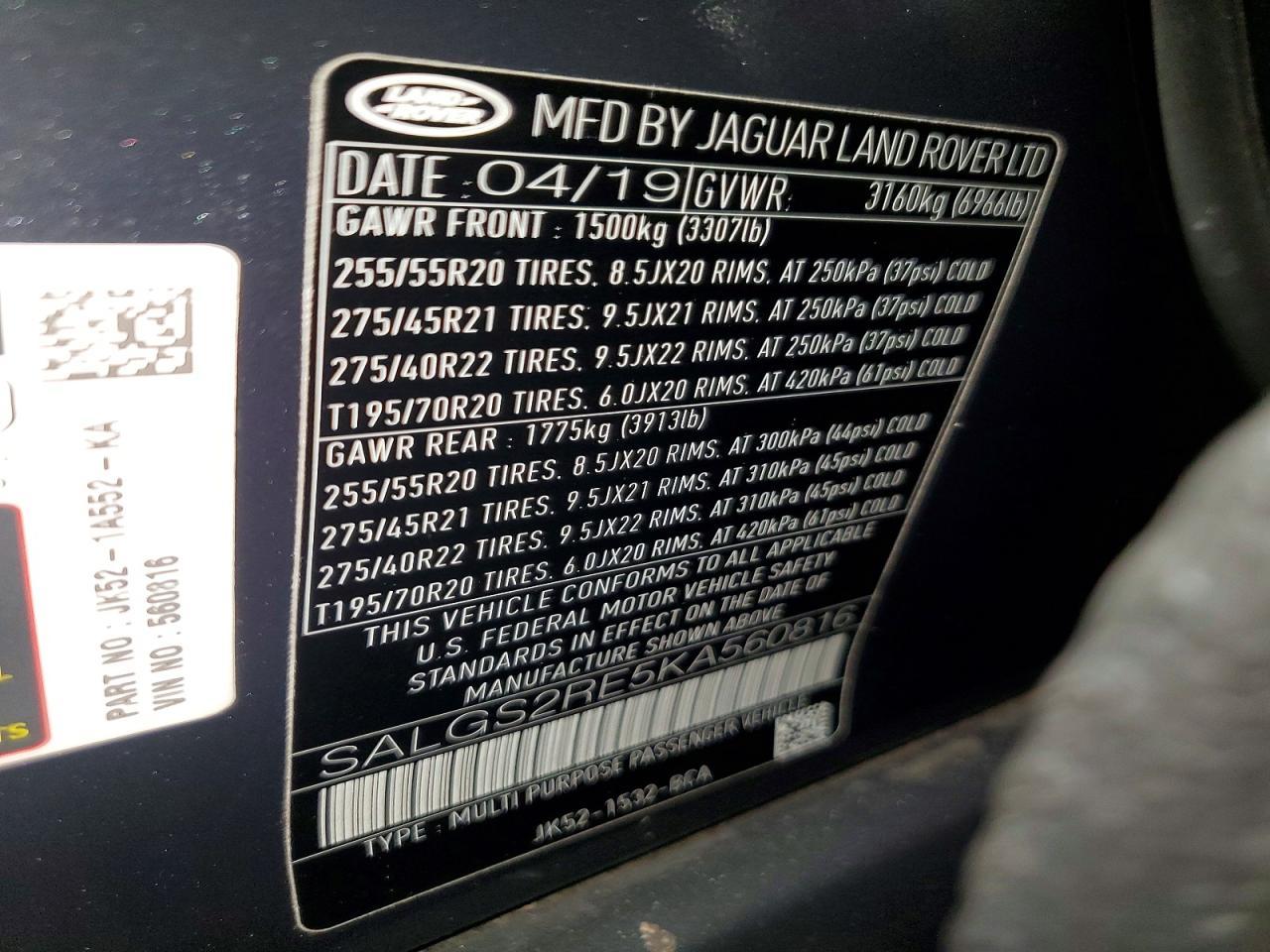 2019 Land Rover Range Rover Supercharged - zdjęcie 14