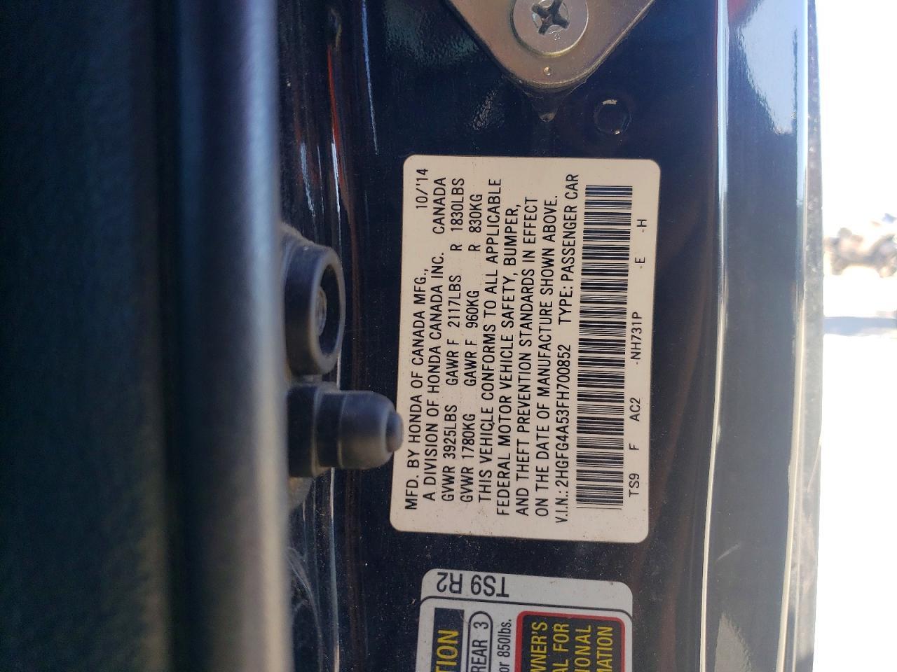 2015 Honda Civic Si - zdjęcie 12