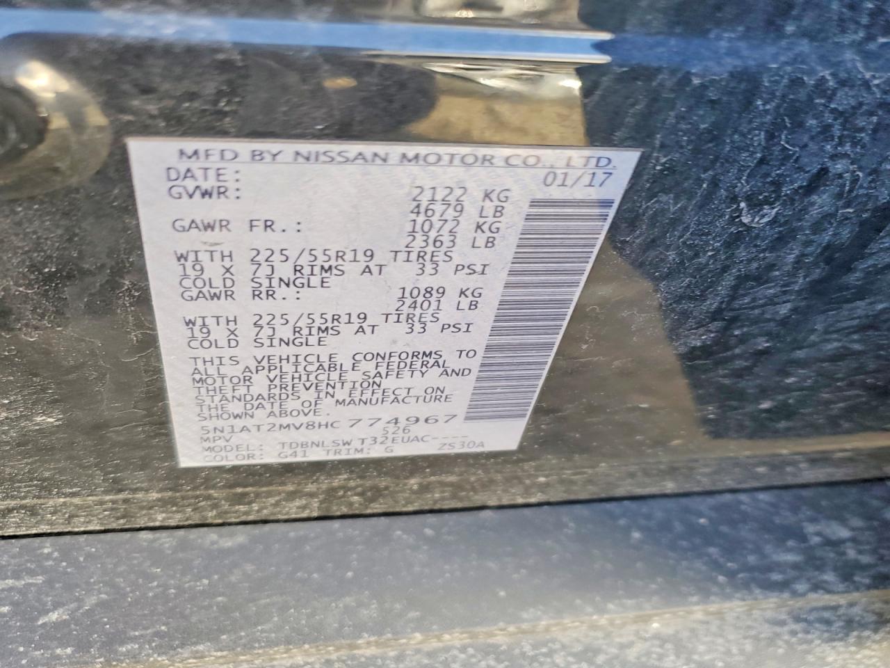 2017 Nissan Rogue Sl - zdjęcie 13