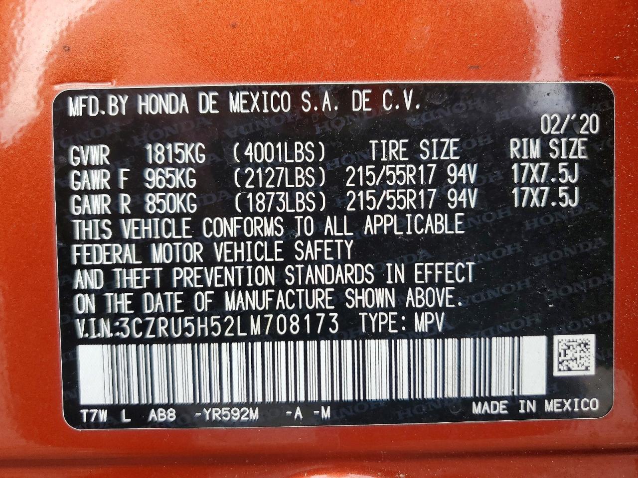 2020 Honda Hr-V Ex - zdjęcie 13