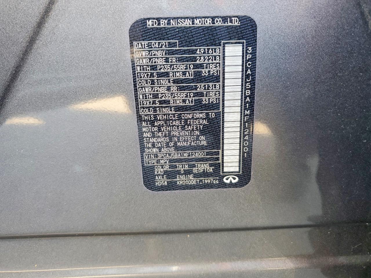 2021 Infiniti Qx50 Luxe - zdjęcie 13