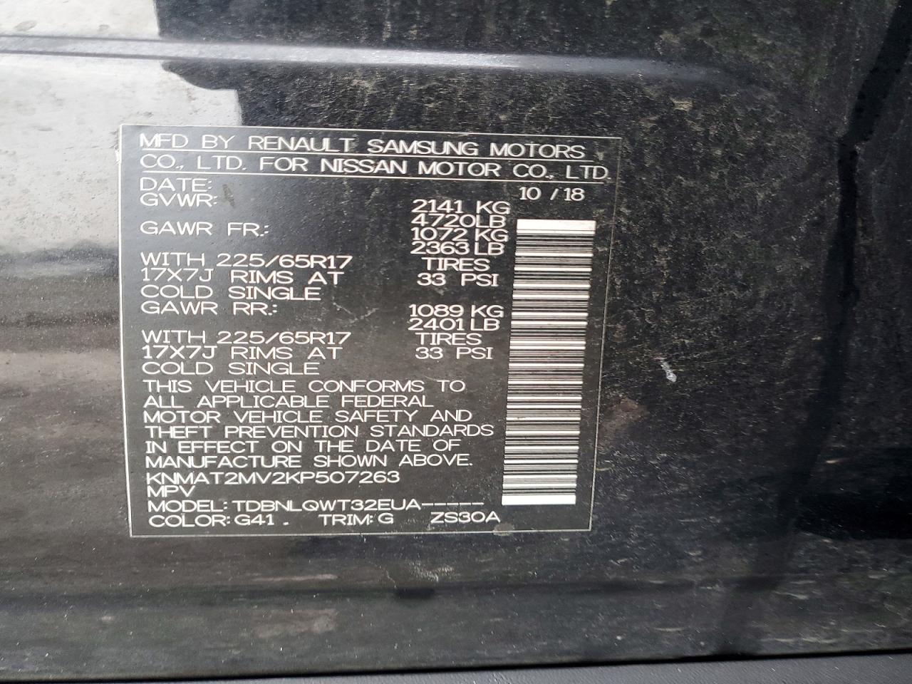 2019 Nissan Rogue Sv - zdjęcie 13