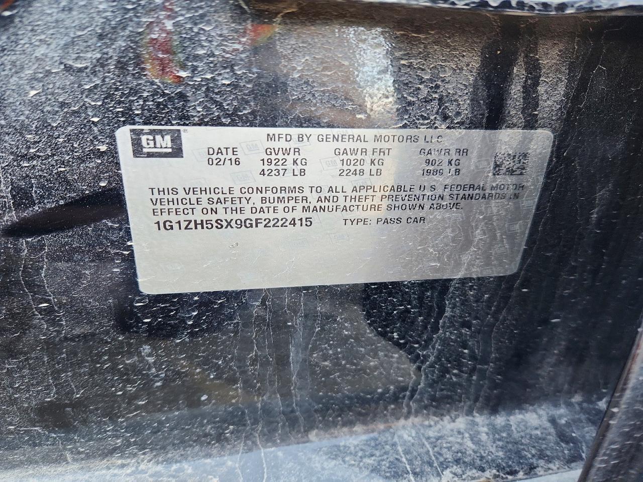 2016 Chevrolet Malibu Premier - zdjęcie 12