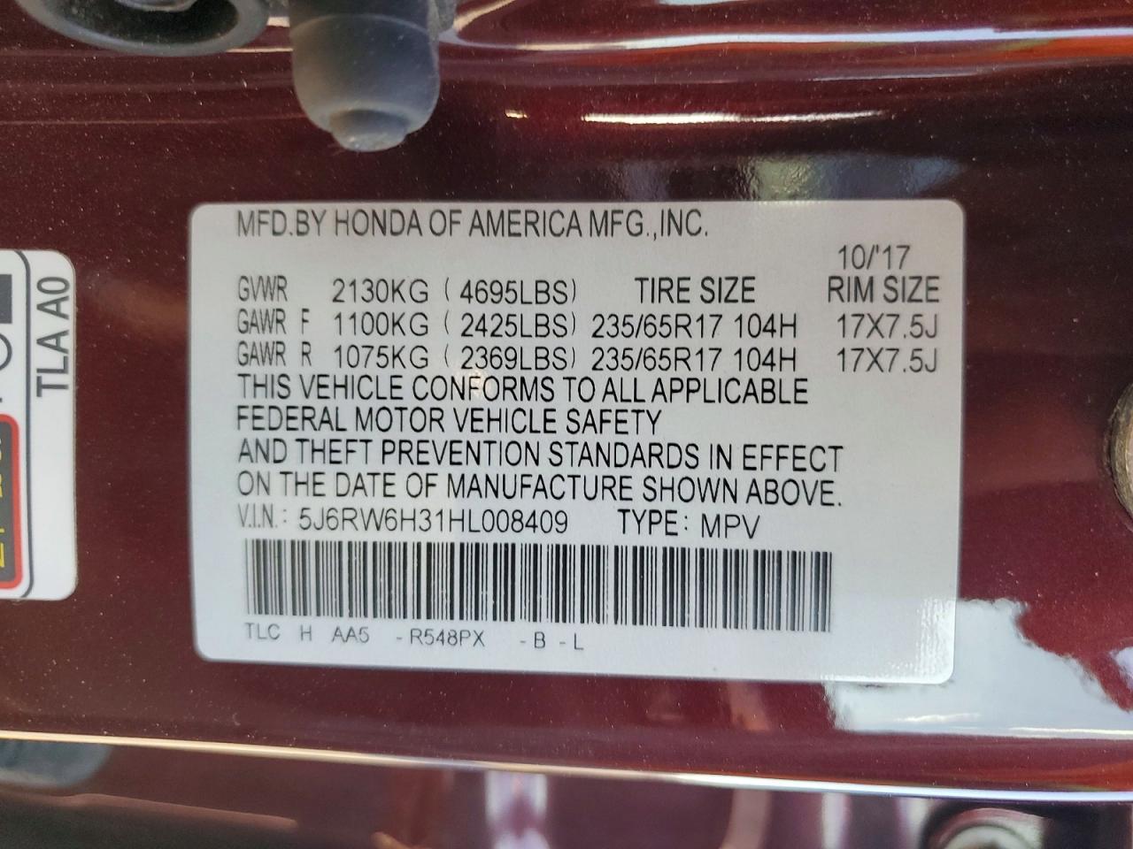 2017 Honda Cr-V Lx - zdjęcie 14