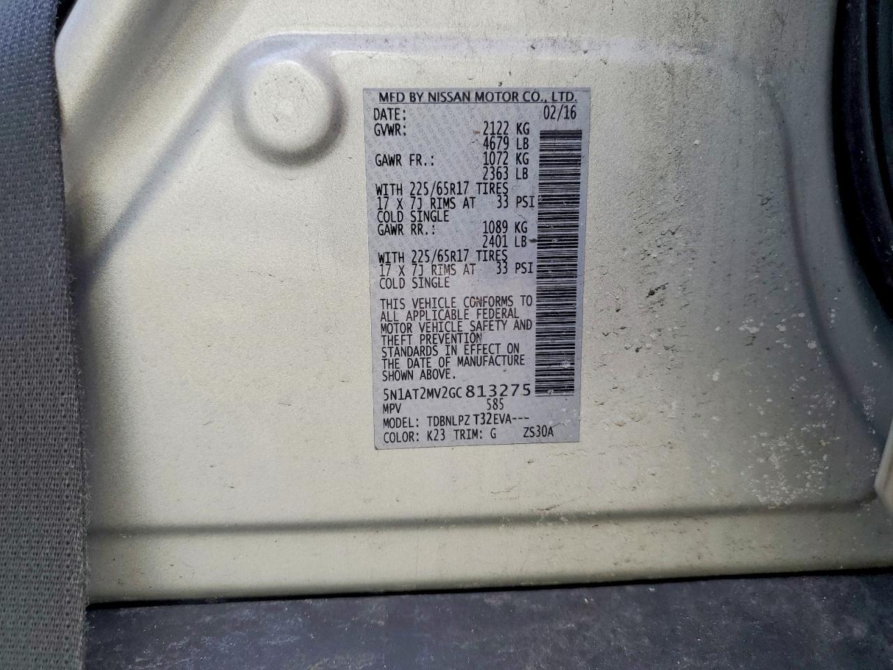 2016 Nissan Rogue S - zdjęcie 12