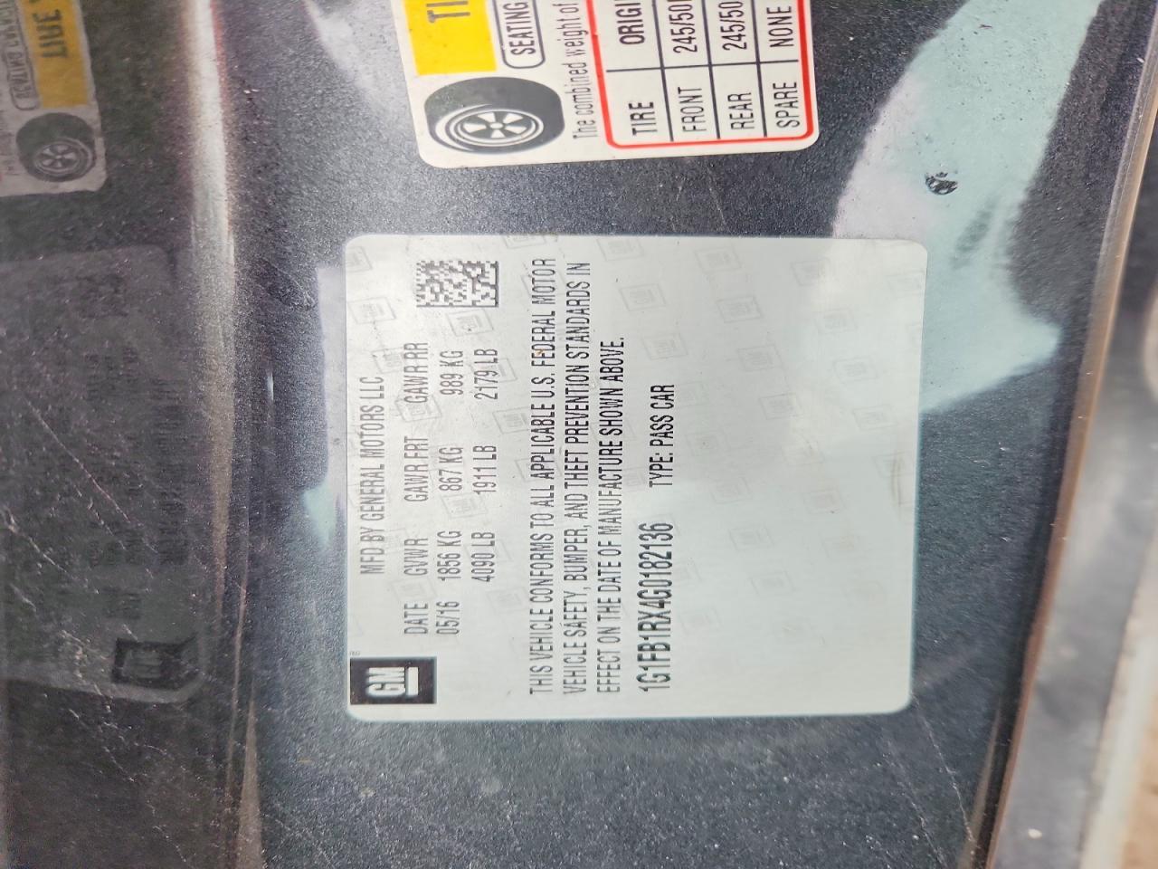 2016 Chevrolet Camaro Lt - zdjęcie 12