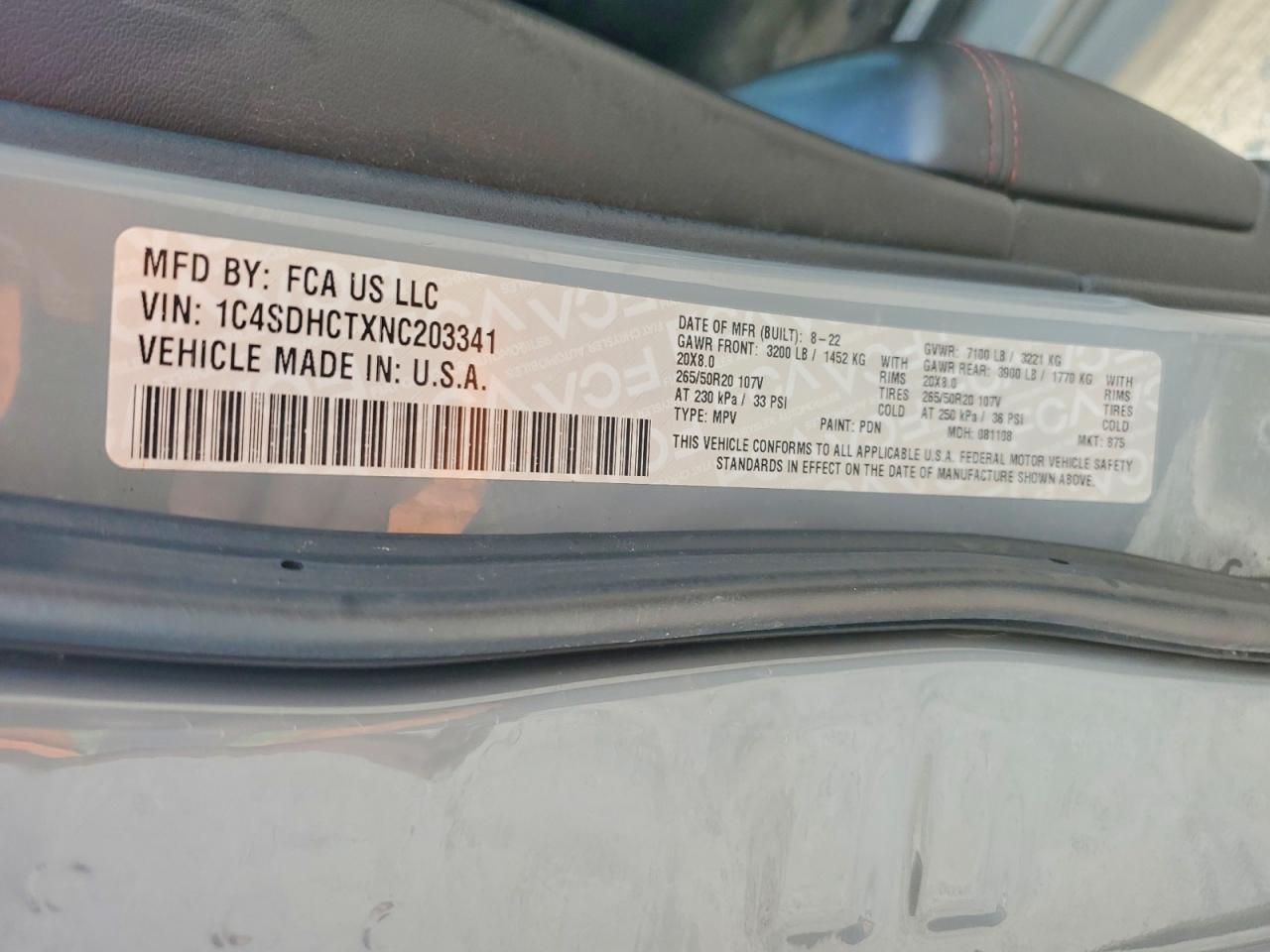 2022 Dodge Durango R/T - zdjęcie 13