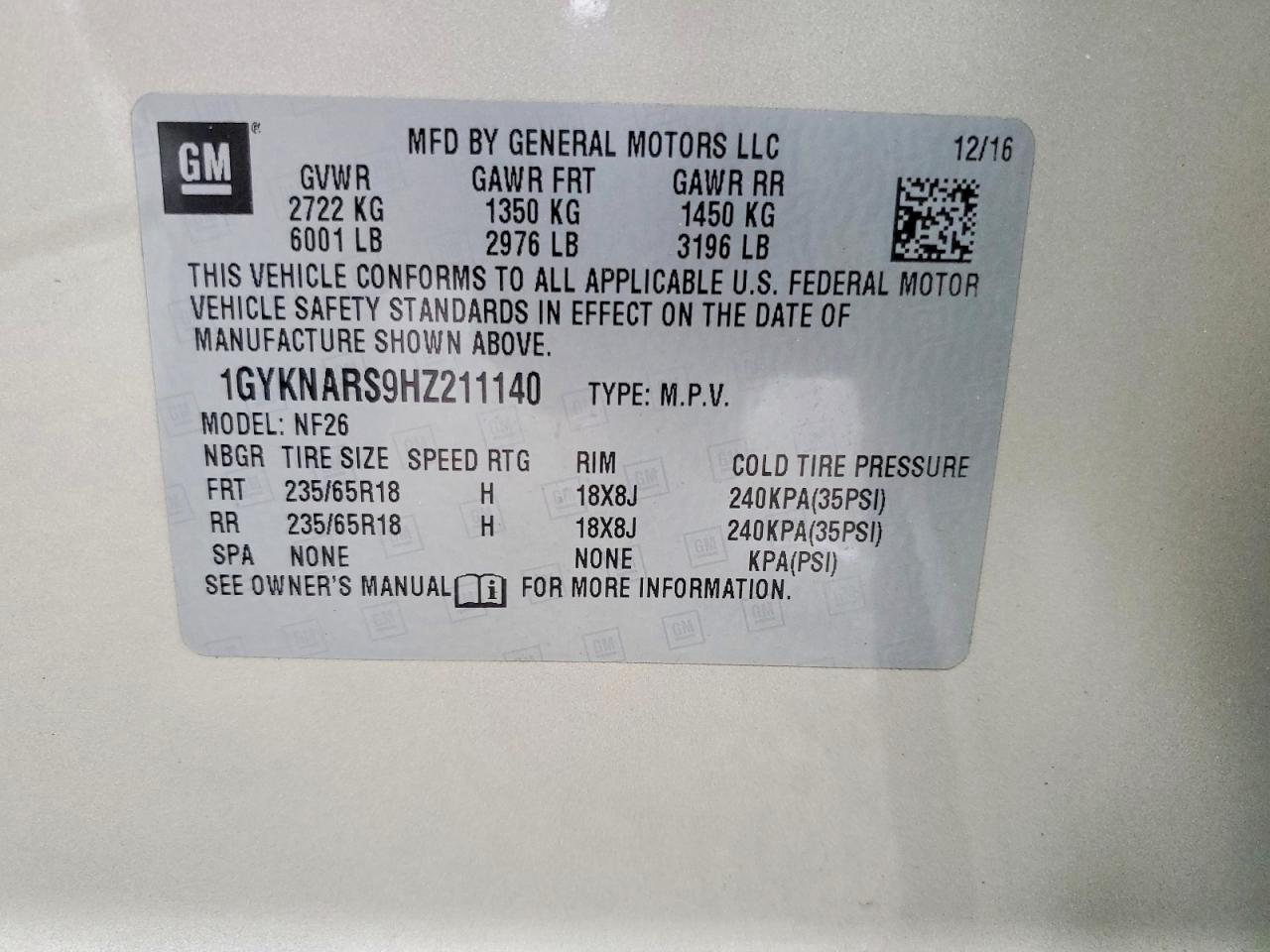 2017 Cadillac Xt5 - zdjęcie 13
