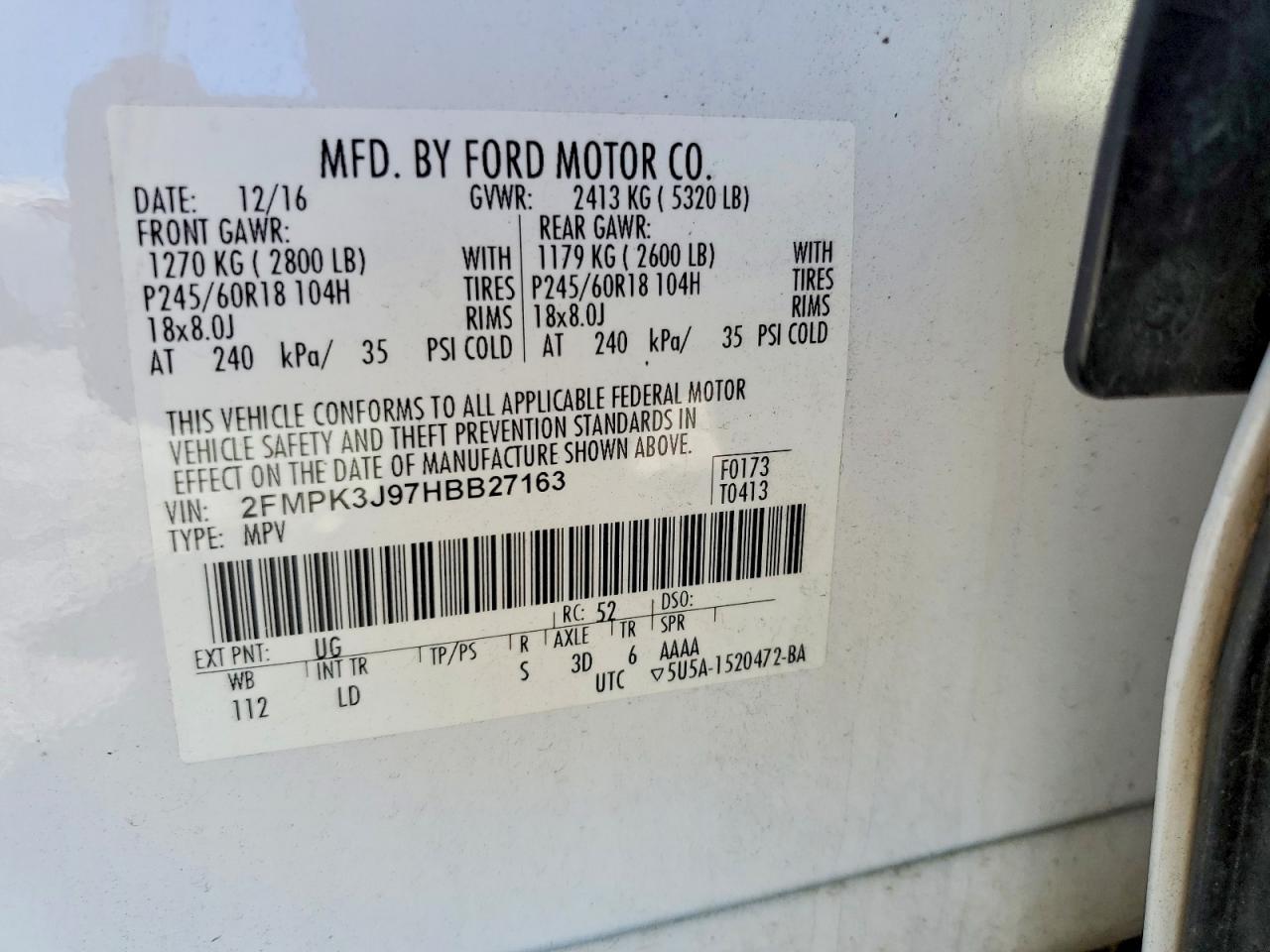 2017 Ford Edge Sel - zdjęcie 12