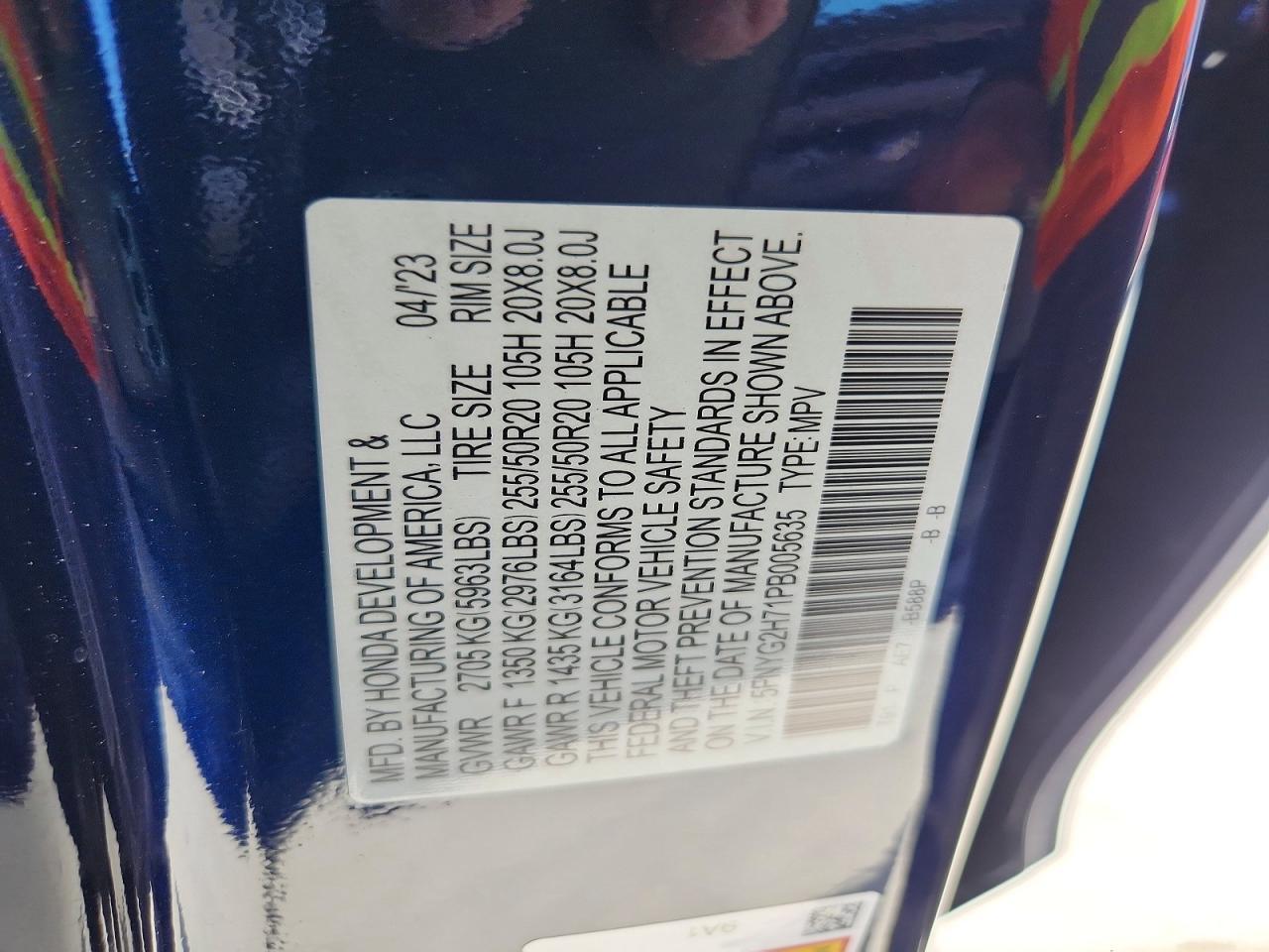 2023 Honda Pilot Touring - zdjęcie 14