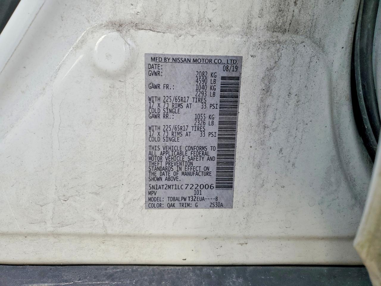 2020 Nissan Rogue S - zdjęcie 13