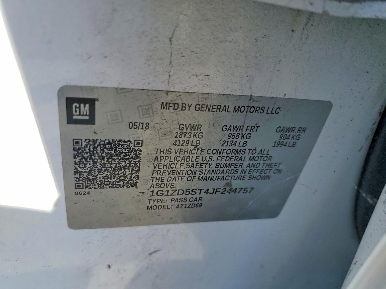 2018 Chevrolet Malibu Lt - zdjęcie 12