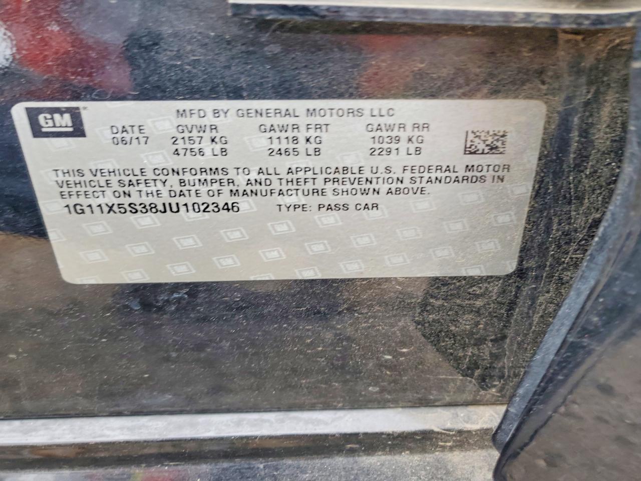 2018 Chevrolet Impala Ls - zdjęcie 13