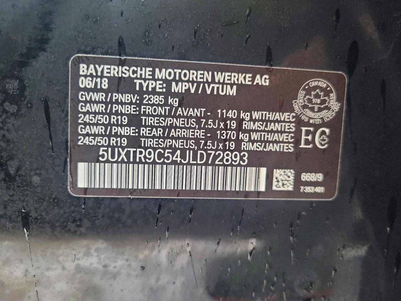 2018 BMW X3 xDrive30I - zdjęcie 13