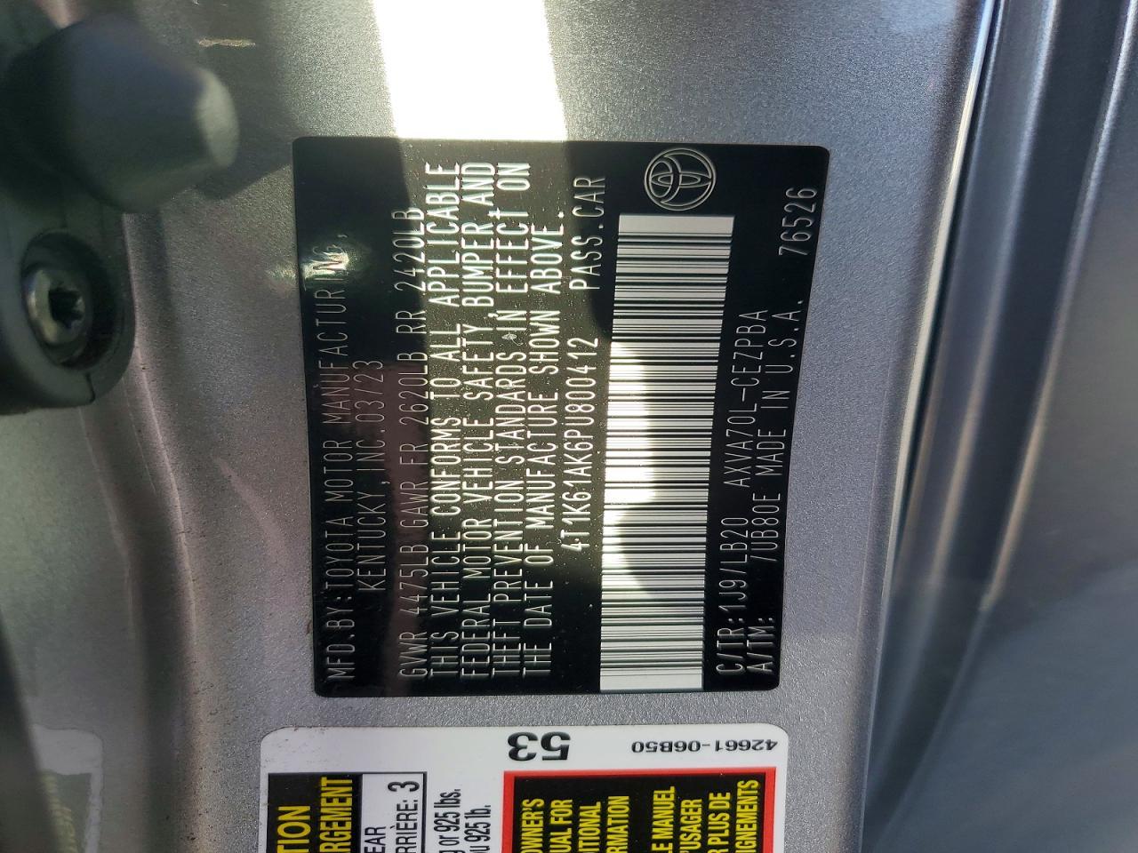 2023 Toyota Camry Xse - zdjęcie 12