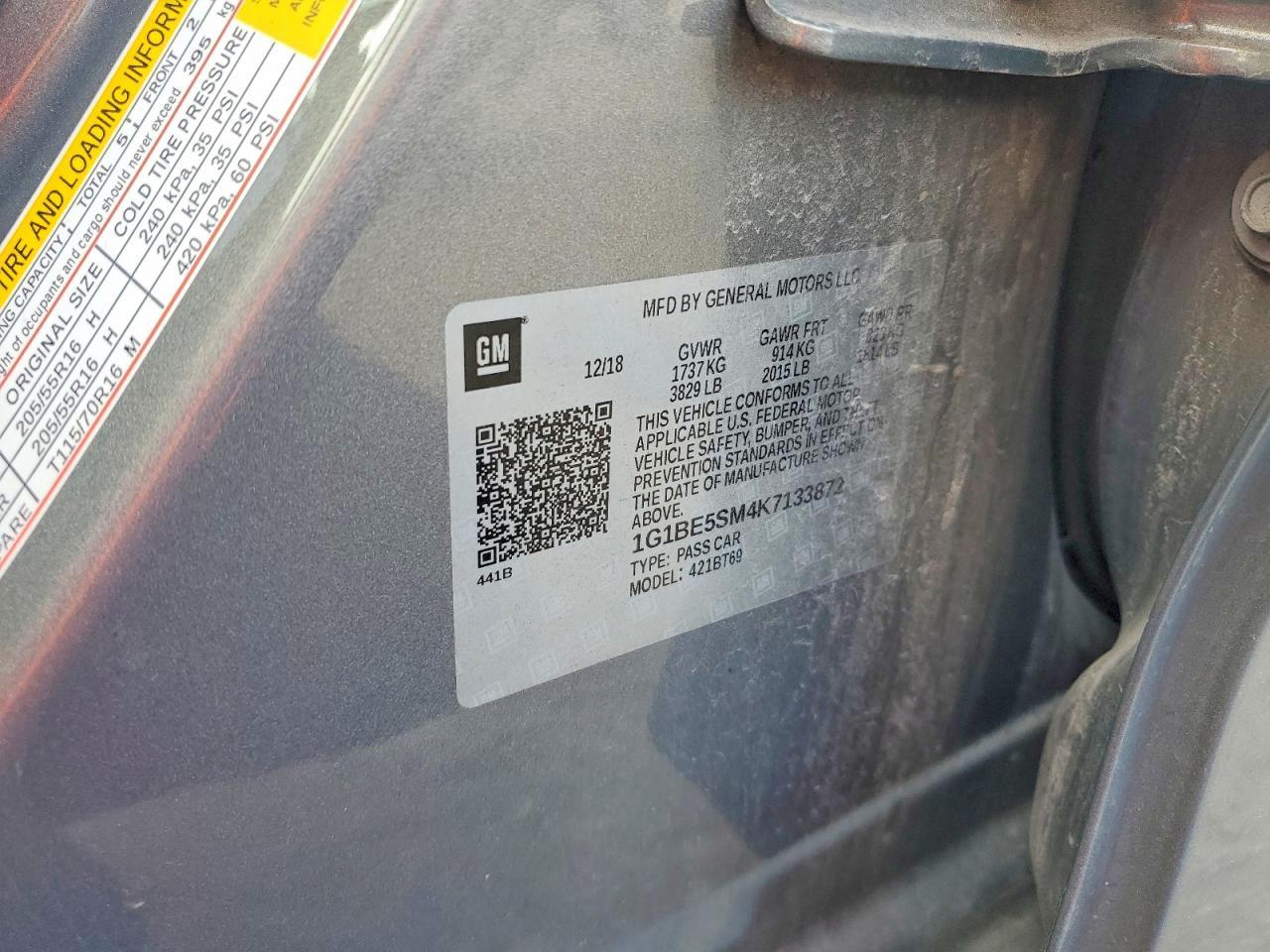 2019 Chevrolet Cruze Lt - zdjęcie 12