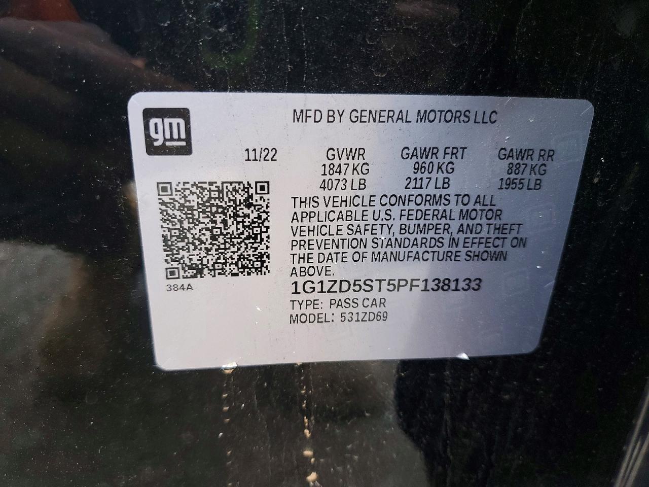 2023 Chevrolet Malibu Lt - zdjęcie 12