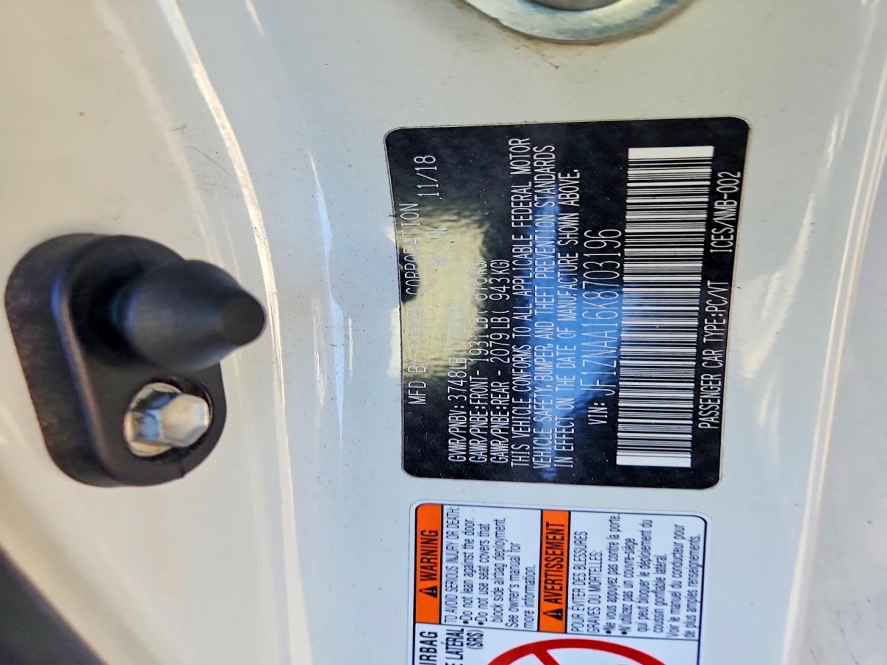 2019 Toyota 86 Base - zdjęcie 12